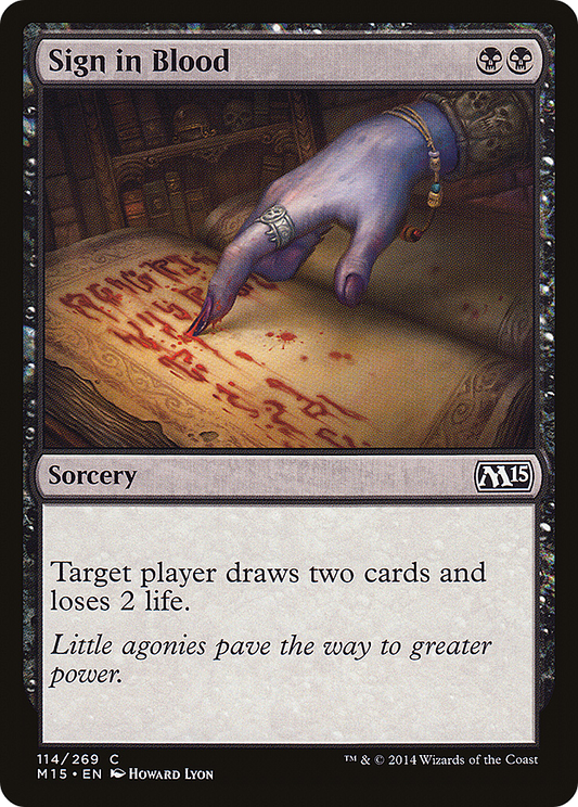 Sign in Blood (M15-114)