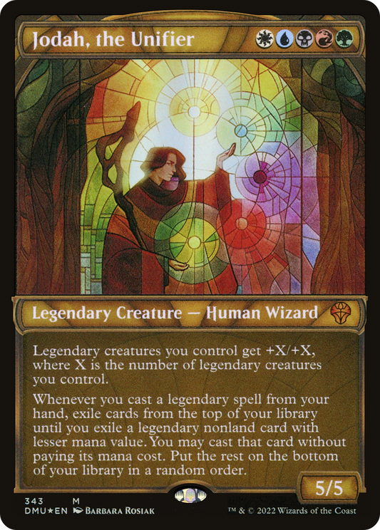 Jodah, the Unifier (DMU-343) (Showcase) (Textured Foil)