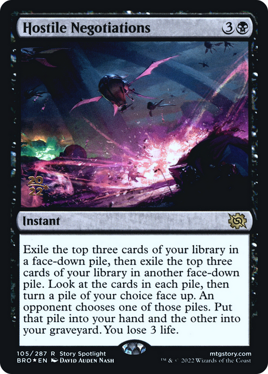 Hostile Negotiations (PRE-105S) (Foil)