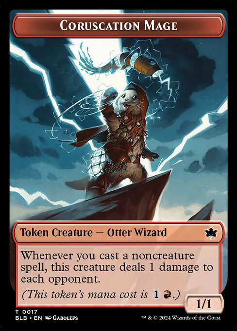 Food // Coruscation Mage Double-Sided Token (BLB-27 // 17) (Foil)