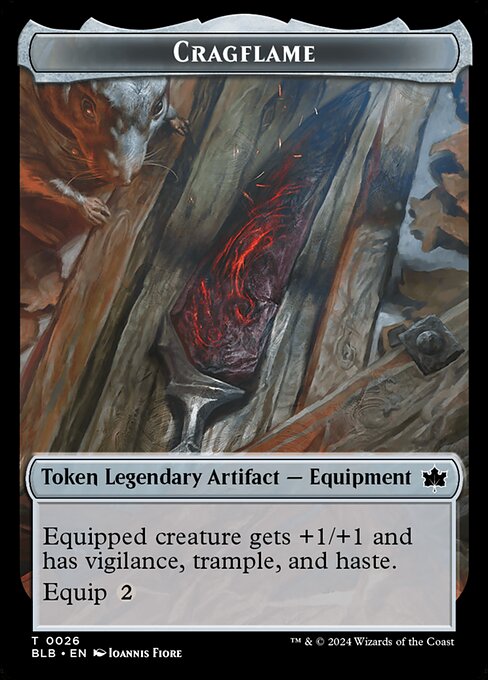 Cragflame // Starscape Cleric Double-Sided Token (BLB-26 // 15) (Foil)