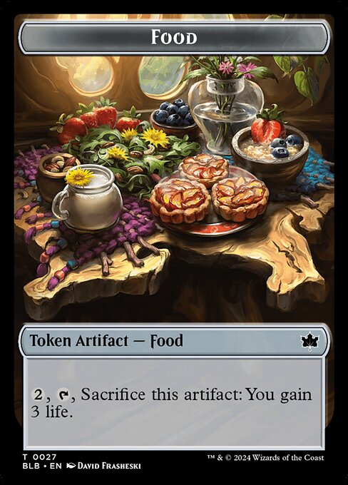 Food // Coruscation Mage Double-Sided Token (BLB-27 // 17) (Foil)