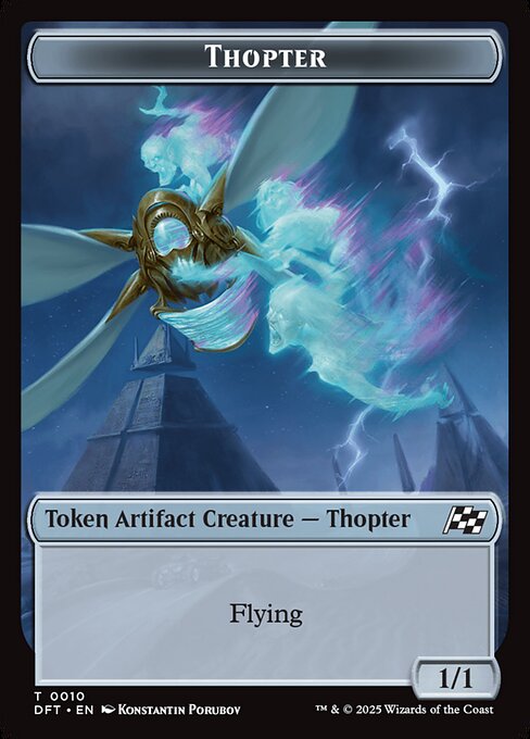 Cat // Thopter (0010) Double-Sided Token (DFT-2 // 10)