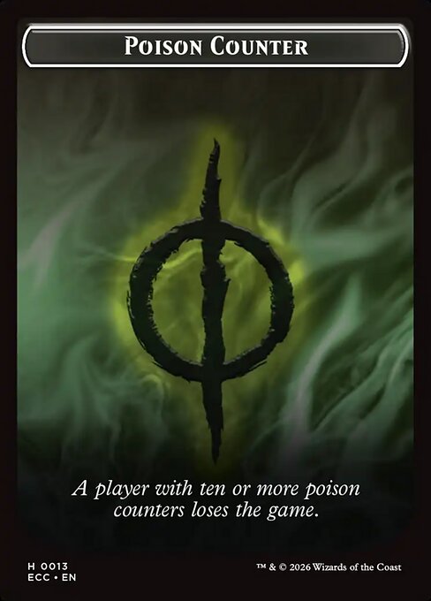 Saproling // Poison Counter Double-Sided Token (ECC-7 // 13)