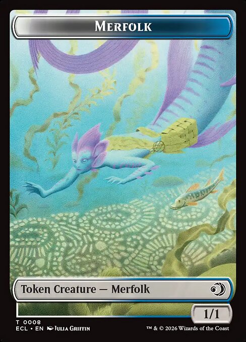 Shapeshifter // Merfolk Double-Sided Token (ECL-1 // 8) (Foil)