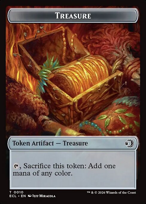 Elf // Treasure Double-Sided Token (ECL-4 // 10)