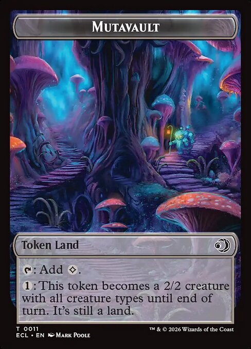 Elk // Mutavault Double-Sided Token (ECL-2 // 11) (Foil)