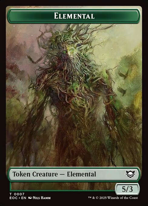 Beast (0006) // Elemental (0007) Double-Sided Token (EOC-6 // 7)