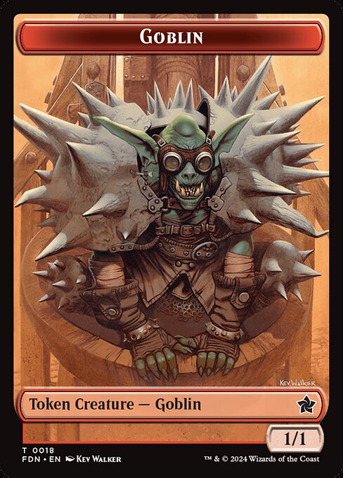 Drake // Goblin Double-Sided Token (FDN-8 // 18)