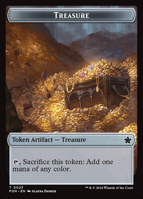Food // Treasure Double-Sided Token (FDN-22 // 23)