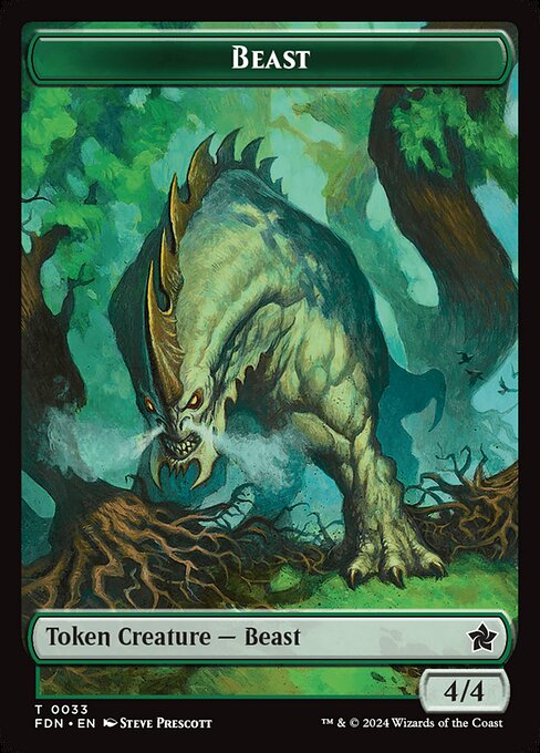 Dog // Beast (0033) Double-Sided Token (FDN-29 // 33)