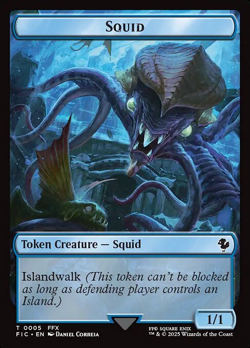 Spirit // Squid Double-Sided Token (FIC-3 // 5)