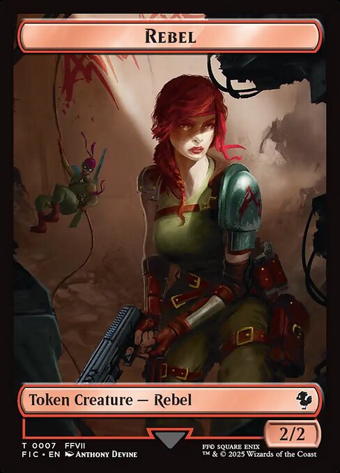 Soldier // Rebel Double-Sided Token (FIC-2 // 7)