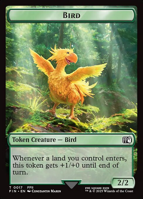 Hero (0008) // Bird (0017) Double-Sided Token (FIN-8 // 17)