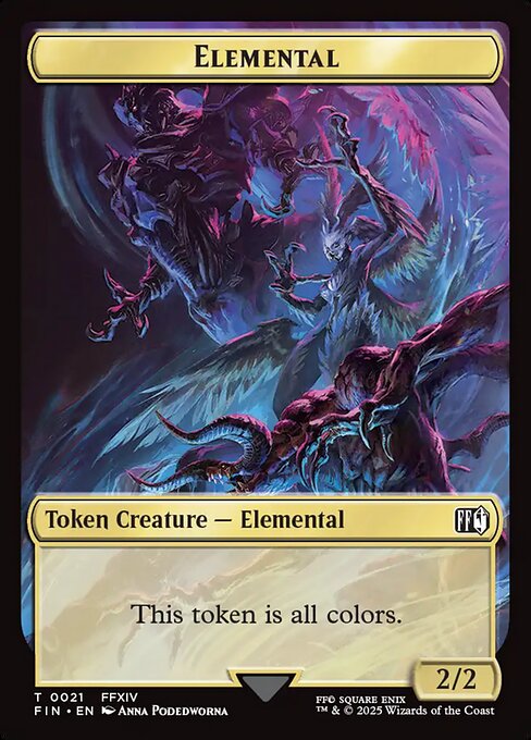 Hero (0009) // Elemental Double-Sided Token (FIN-9 // 21)
