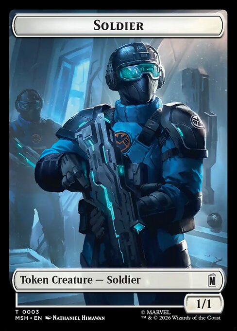 Villain // Soldier Double-Sided Token (MSH-009/003) (Foil)