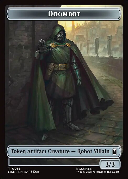 Merfolk // Doombot Double-Sided Token (MSH-006/018) (Foil)