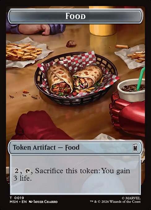 Leviathan // Food Double-Sided Token (MSH-005/019) (Foil)