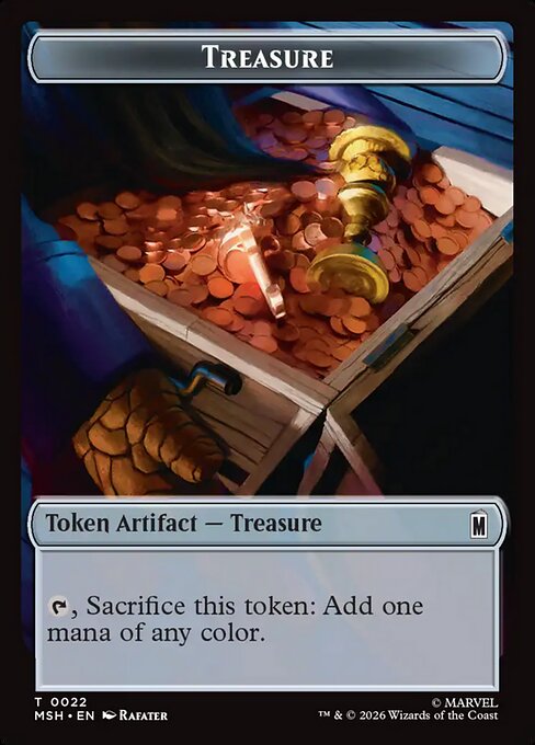 Villain // Treasure Double-Sided Token (MSH-009/022) (Foil)