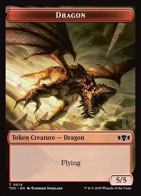 Frog Lizard // Dragon (0014) Double-Sided Token (TDC-21 // 14)
