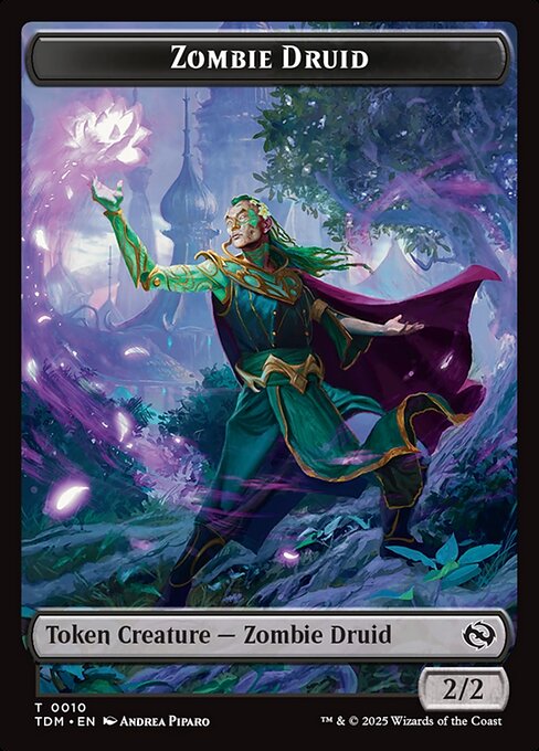 Salamander Warrior // Zombie Druid Double-Sided Token (TDC-8 // 10)