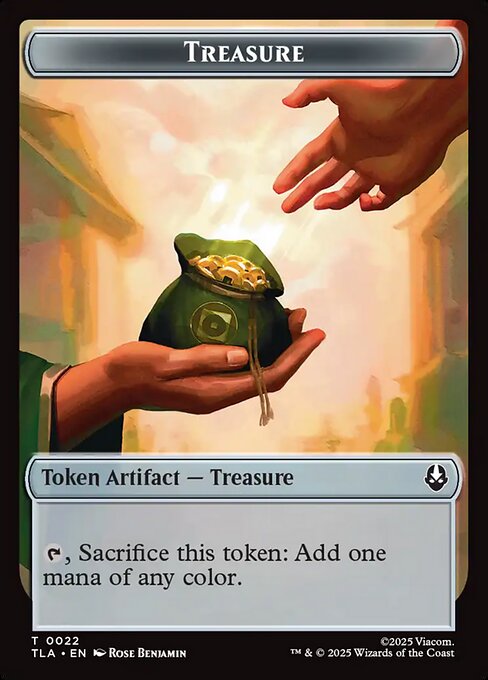 Aang, Awoken Avatar - Marit Lage // Treasure Double-Sided Token (TLE-1 // 22) (Foil)