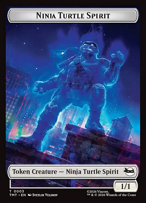 Mutant // Ninja Turtle Spirit Double-Sided Token (TMT-7 // 3)