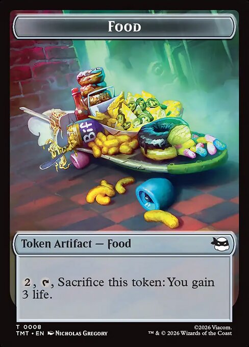 Robot // Food Double-Sided Token (TMT-10 // 8) (Foil)