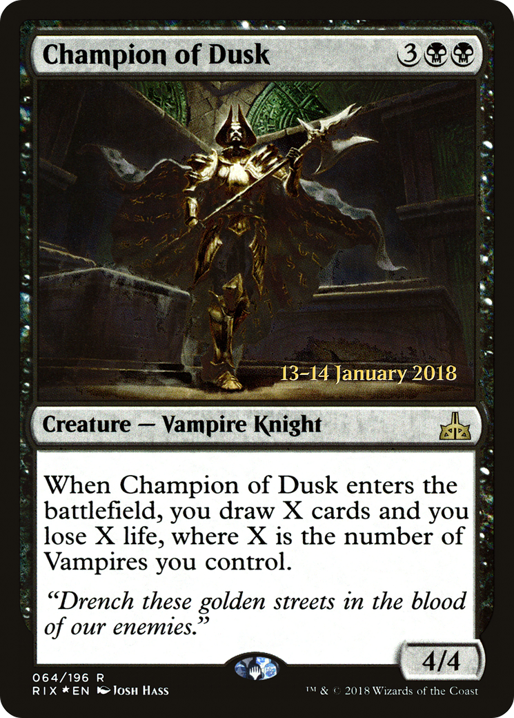 Champion of Dusk (PRE-64S) (Foil)