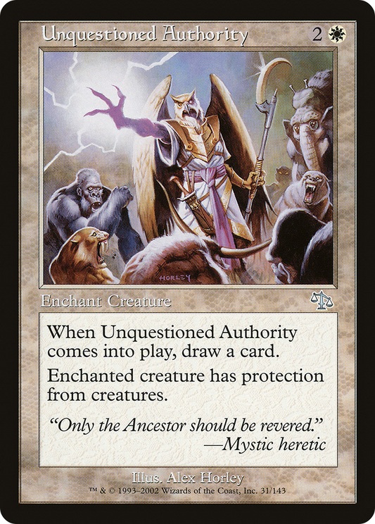 Unquestioned Authority (JUD-031) (Foil)