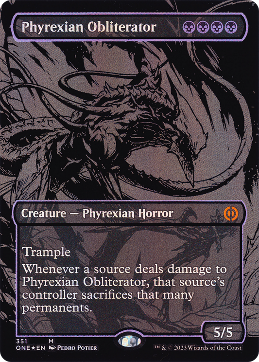 Phyrexian Obliterator (ONE-351) (Borderless) (Raised Foil)