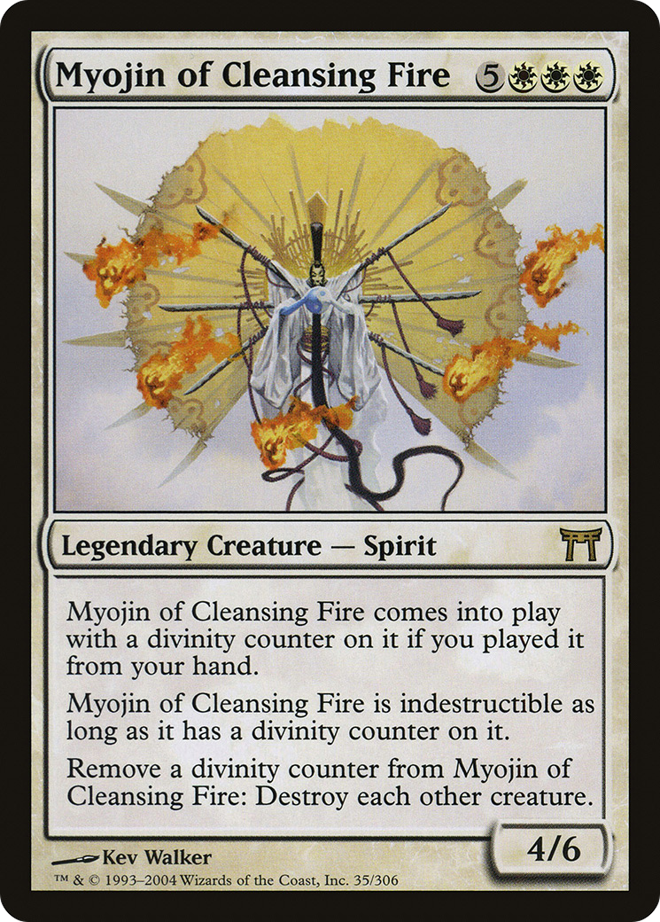 Myojin of Cleansing Fire (CHK-035) (Foil)