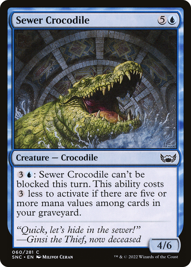 Sewer Crocodile (SNC-060) (Foil)