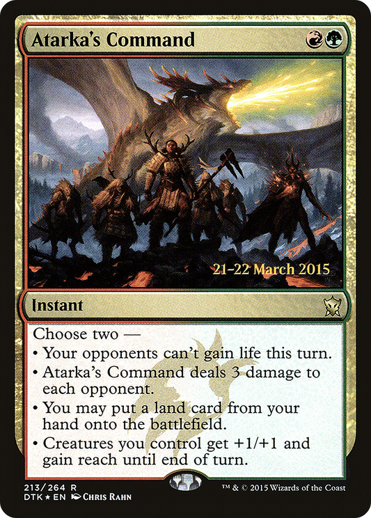 Atarka's Command (PRE-213S) (Foil)
