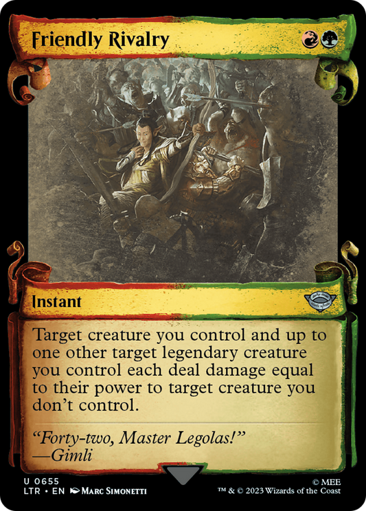 Friendly Rivalry (LTR-655) (Showcase) (Scroll) (Foil)