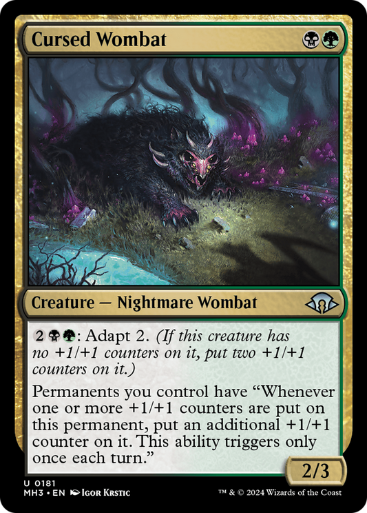 Cursed Wombat (MH3-181) (Foil)