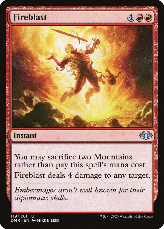 Fireblast (DMR-119) (Foil)