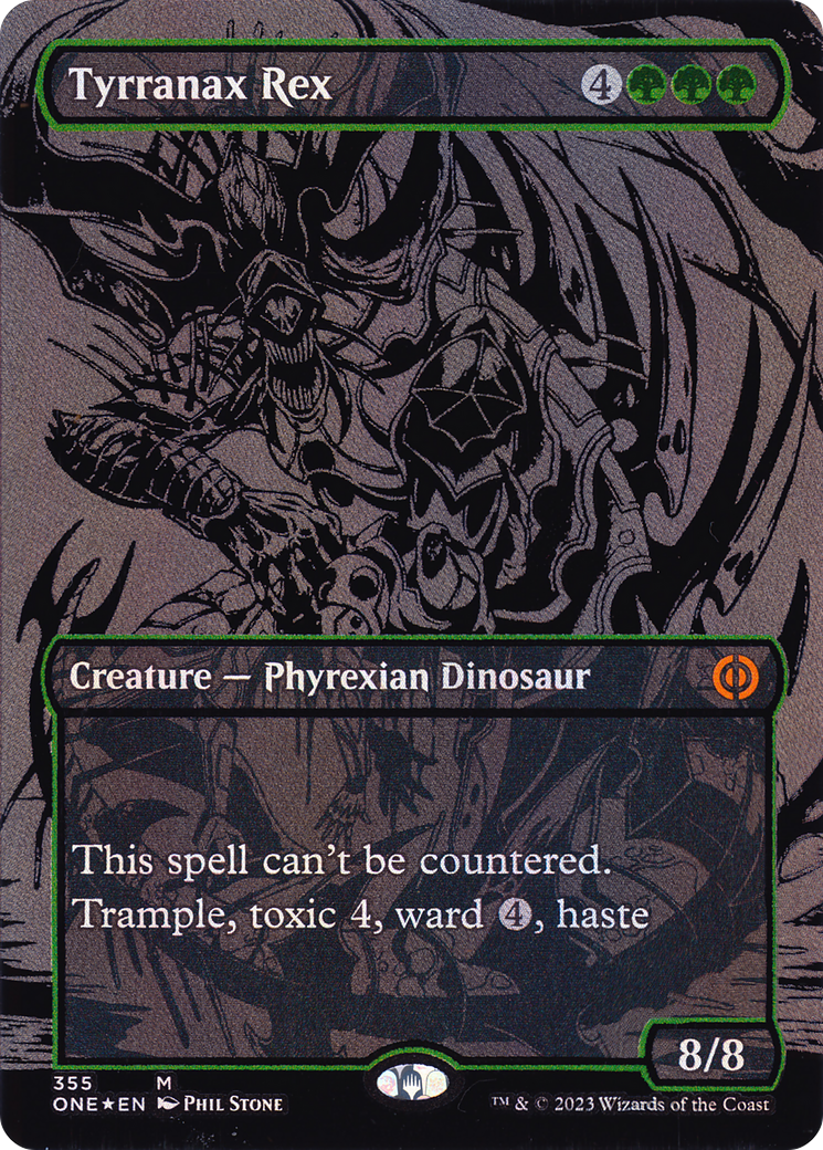 Tyrranax Rex (ONE-355) (Borderless) (Raised Foil)