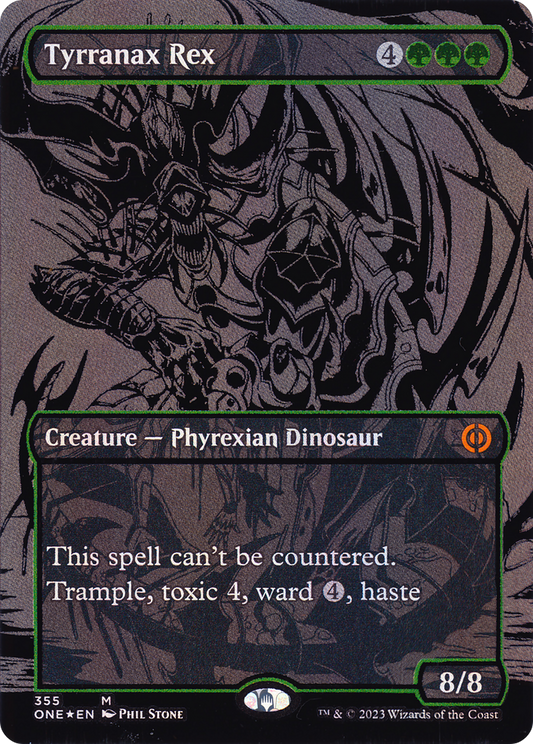 Tyrranax Rex (ONE-355) (Borderless) (Raised Foil)