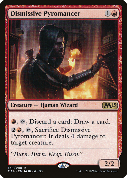 Dismissive Pyromancer (M19-136) (Foil)