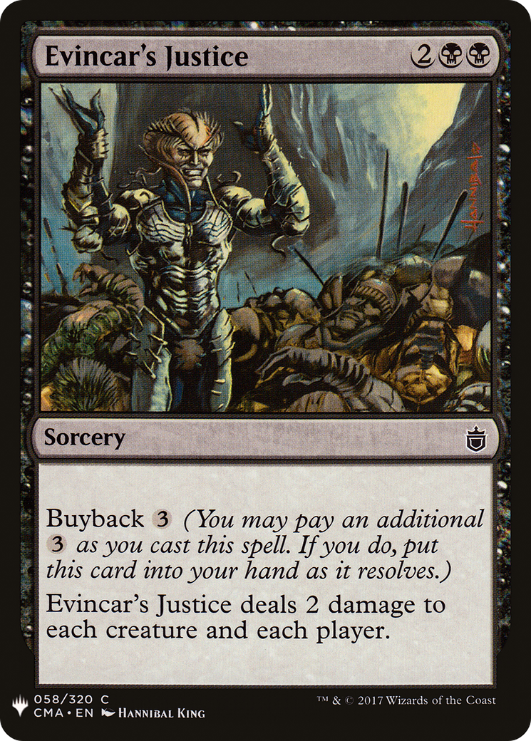 Evincar's Justice (LIST-CMA-58)