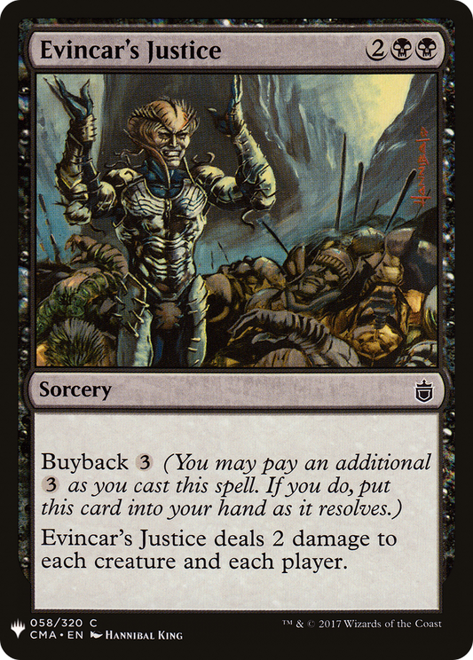 Evincar's Justice (LIST-CMA-58)