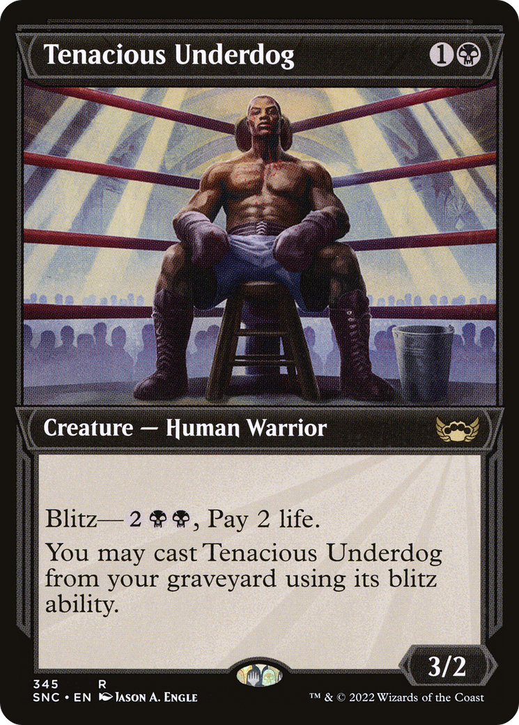 Tenacious Underdog (SNC-345) (Showcase) (Foil)