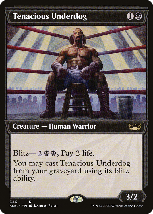 Tenacious Underdog (SNC-345) (Showcase) (Foil)