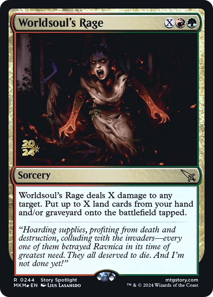 Worldsoul's Rage (PRE-244S) (Foil)