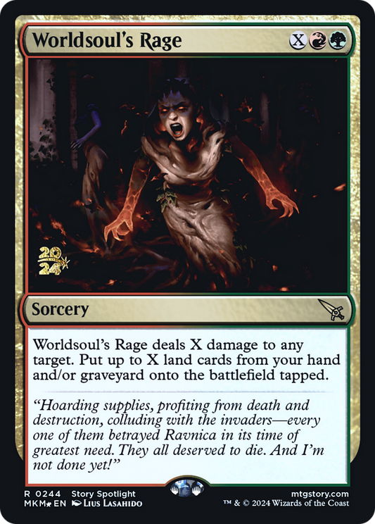 Worldsoul's Rage (PRE-244S) (Foil)