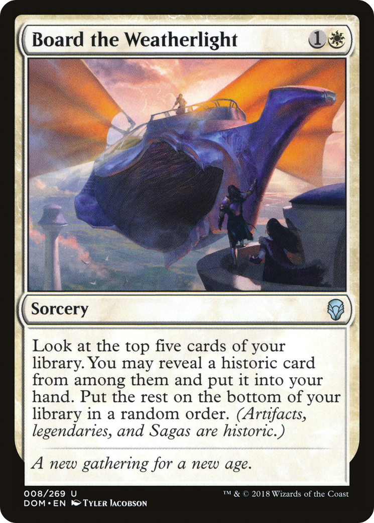 Board the Weatherlight (DOM-008) (Foil)