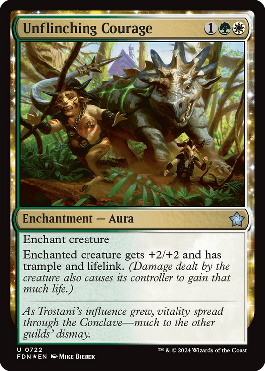 Unflinching Courage (FDN-722) (Foil)