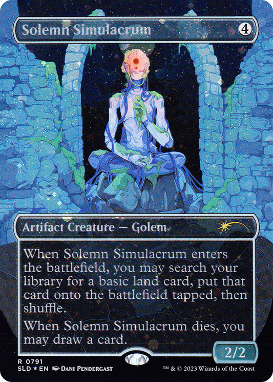 Solemn Simulacrum (SLD-791★) (Borderless) (Galaxy) (Foil)
