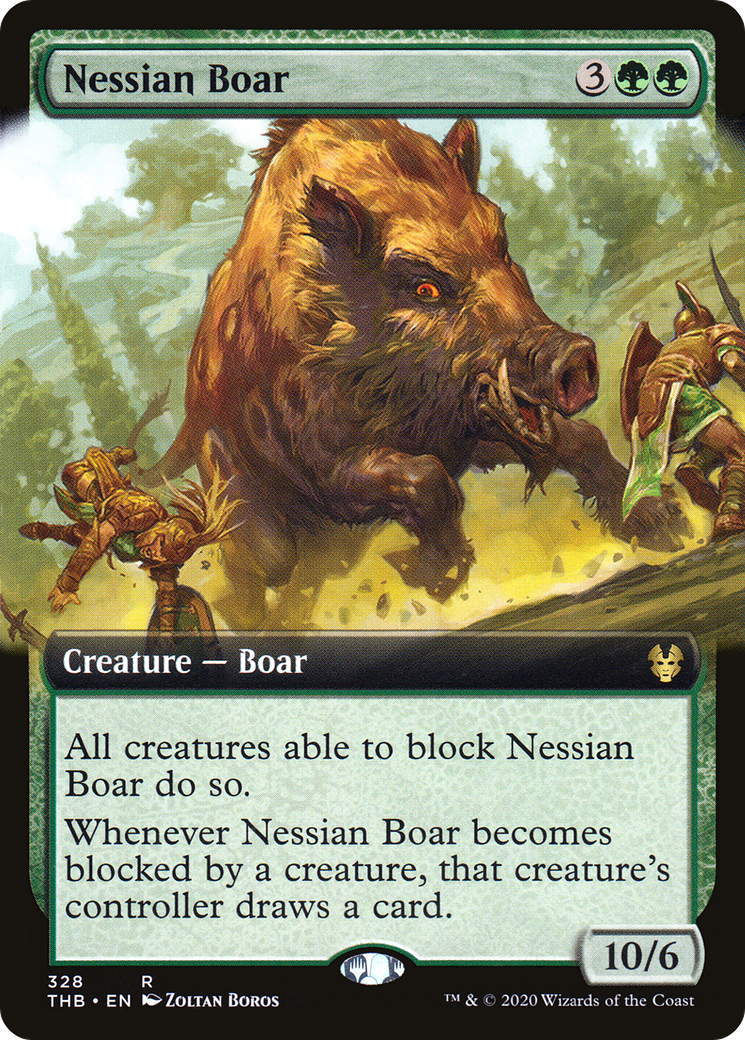 Nessian Boar (THB-328) (Extended Art) (Foil)